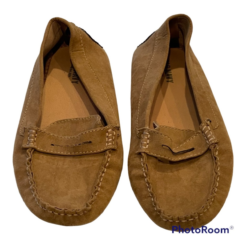 Old Navy Driver Club USA Suede Moc Loafer Driving Shoes Men Sz 9 Tan